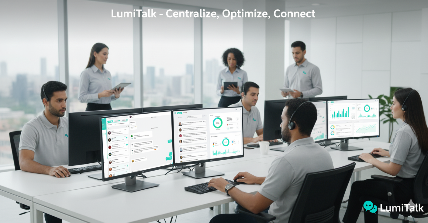 Interface da plataforma LumiTalk